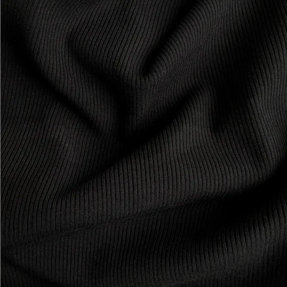 All Things Golden Luxe Rib Low Back Mini Dress | Black | Size Small or Medium - Picture 4 of 6